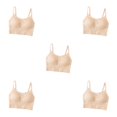 thumbnail image 2 of Top corto de Tank para mujer Qarigey Lencería sexy Transpirable Cómoda Beige, 2 of 6