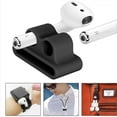 thumbnail image 5 of 5 in 1 for AirPods 4th Generation Case Accessories Set Kit, Silicone Protective AirPods Case with Anti-Lost Straps/Watch Band Holder/Storage Box/Keychain,Blue, 5 of 7