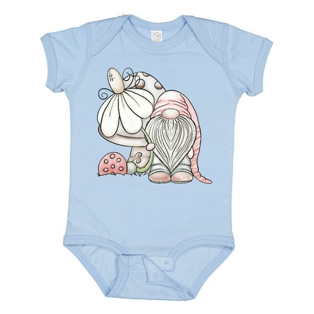 

Inktastic Daisy Mushroom Gnome Gift Baby Boy Bodysuit