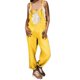 thumbnail image 1 of Gibobby Mono Corto Informal Mono de tubo recto con estampado de moda informal de verano para mujer(Amarillo， L), 1 of 5