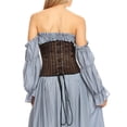 thumbnail image 2 of Women's Boned Underbust Steampunk Renaissance Strappy Waist Corset, 2 of 5