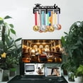 thumbnail image 7 of Academic Theme Iron Medal Hanger Holder Display Wall Rack with Screws Book Pattern 150x400mm, 7 of 7