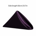 thumbnail image 3 of BMYJ Satin Banquet Napkins 20x20 Inch, Hotel-Style Polyester Placemats for Wedding Party Dining Table Decor, Wrinkle-Resistant Fabric Dinner Napkins (10-Pack) ﻿, 3 of 9