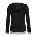 thumbnail image 2 of CAICJ98 Womens Jackets Fall Hooded Work Office Blazer Jackets for Women Casual Long Sleeve Business Open Front with Pockets Black,M, 2 of 4