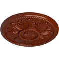 thumbnail image 3 of Ekena Millwork 18"OD x 1 3/4"P Edinburgh Ceiling Medallion (Fits Canopies up to 5 1/4"), Hand-Painted Firebrick, 3 of 6