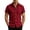 05# Wine, variant on IhhxPro Men's Short Sleeve Button down Shirt Fit Breathable Casual Summer Button-Up Top S-2XL