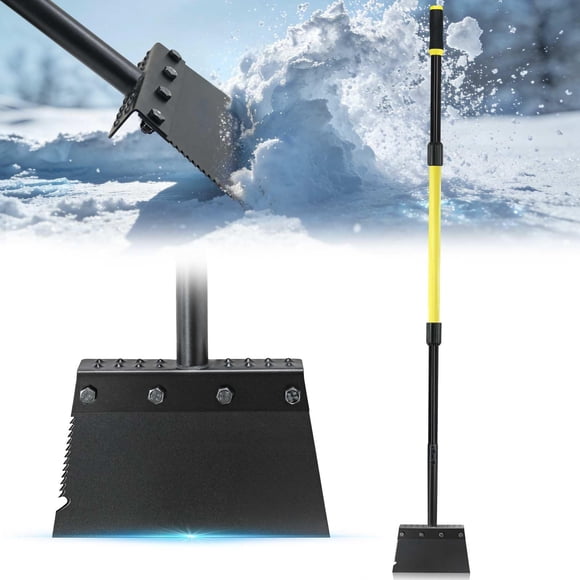 Raspador de hielo Jardineer, pala para nieve con mango largo, 152 cm, 2,3 kg
