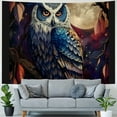 thumbnail image 4 of Orinice Owl Branch Moon Tapestry Wall Hanging Unique Style Graphic Tapestries Home Wall Decor Art for Living Room Bedroom Apartment Farmhouse Dorm 40x30inch, 4 of 6