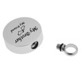 thumbnail image 3 of Colgante de acero inoxidable de joyería de urna de cremación de forma redonda para cenizas urna conmemorativa Yuyangstore Colgante conmemorativo de la cremación, 3 of 8