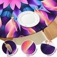 thumbnail image 4 of Colorful Tie Dye Mandala Pattern Round Fitted Tablecloth with Elastic Edge,Dining Table Cover Waterproof,Outdoor Round Tablecloth for Camping,Dining,Indoor and Outdoor, 4 of 7