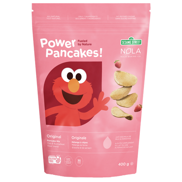 Kids Power Pancake Mix 400g - Original - Gluten Free, All Natural, Vegan, Sesame Street