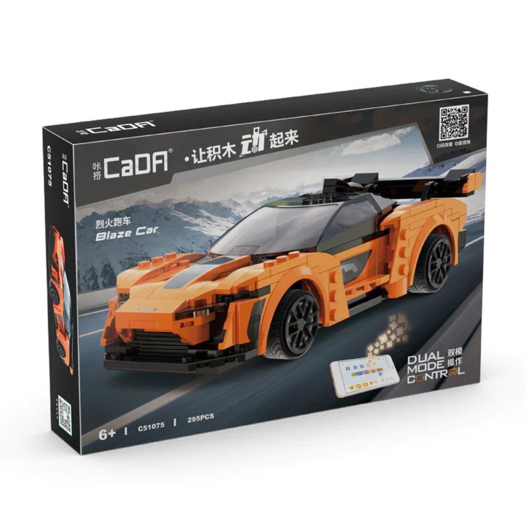 CaDA 1:20 Remote Control Blaze Car Building Set - 295 Pcs RC Sports Car Model