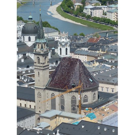 - LAMINATED POSTER Franciscan Church Salzburg Church Old Town Poster 24x16 Adhesive Decal