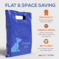 thumbnail image 2 of OptiPak 12x15 Merchandise Bags - Plastic Bags with Handles - Package Bags - Enjoy Life Bulk of 50 Pack Royal Blue, 2 of 4