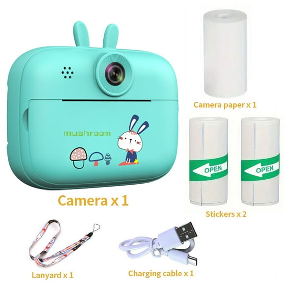 Mini Photo Printer, Instant Print Camera Children Video Photography Digital Camera Toys for Boys and Girls Birthday Presents
