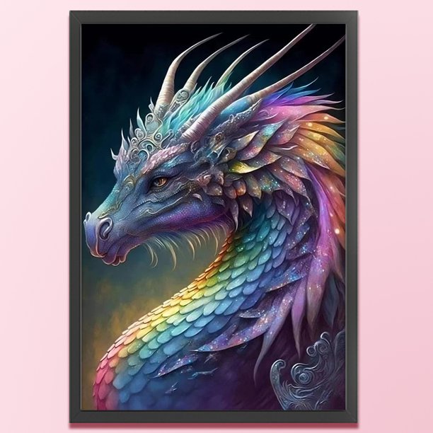 Cuadros Decorativos Bordado completo hilo de algodón ecológico 11CT impreso dragón punto de cruz Kit ilustraciones Wdftyju embutido en tela