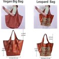 thumbnail image 2 of Women's Large Handbag, Oversized Leather Tote, Oversized Bucket Purse and Work Tote, 2 of 5