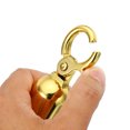 thumbnail image 4 of Uxcell 1.3" Stanchion Rope End Stopper Cord End Caps Barrier Rope End Cap Snap Hooks for Crowd Control, Golden, 4 of 6
