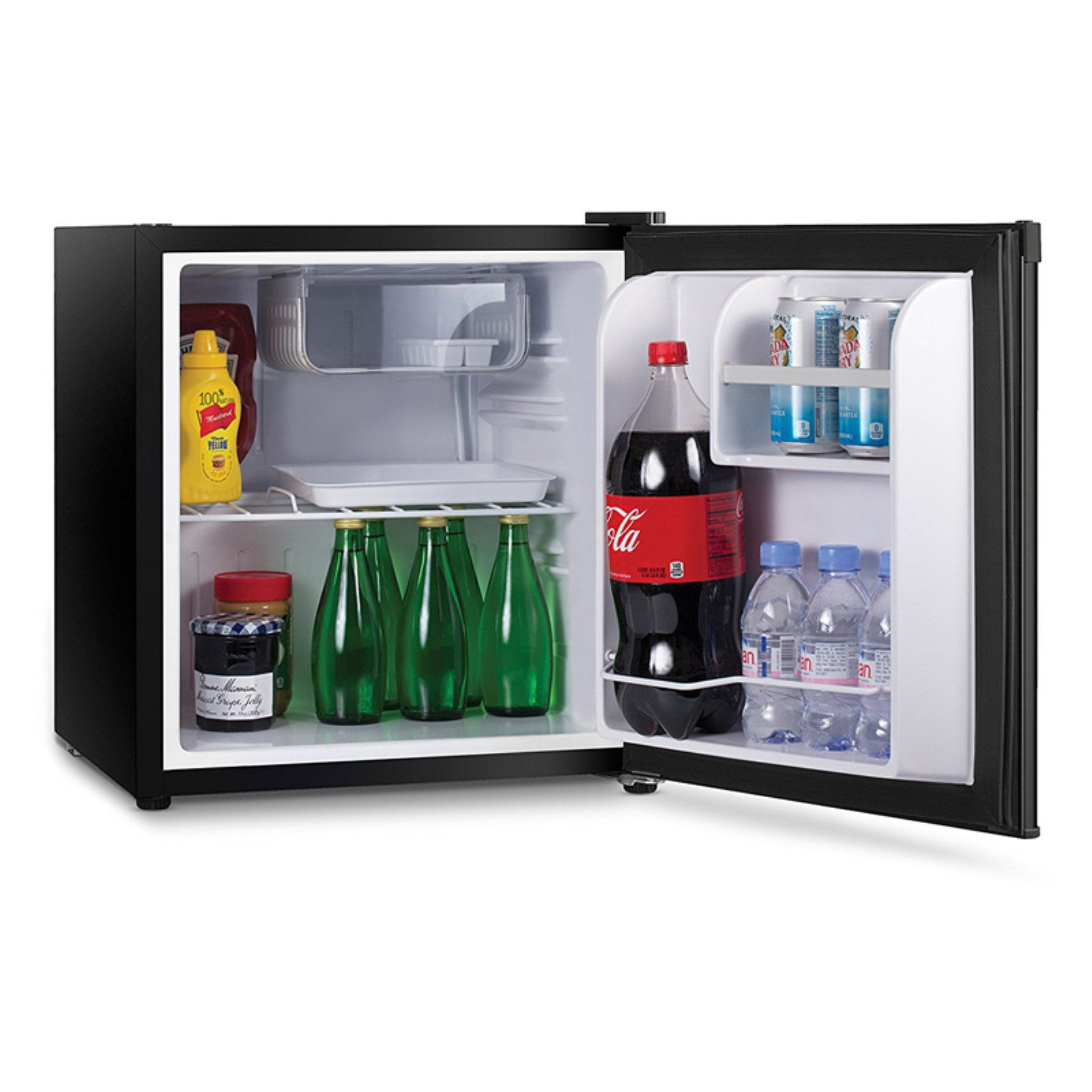 Commercial Cool 1.6 Cubic Foot Compact Mini Refrigerator with Freezer, Black