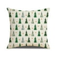 thumbnail image 5 of Christmas Pillowcases 18x18 Set of 4 Cute Xmas Tree  Pillow Cases Linen Cushion Cover Christmas Decorations for Home Bed Couch, 5 of 8
