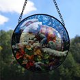 thumbnail image 2 of Chameleon Ornament Christmas 2025, Chameleon Stained Glass Window Hanging – Handcrafted Wildlife Glass Art Gift for Any Occasion, 2 of 5