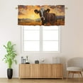 thumbnail image 2 of Farm Cow Kitchen Curtain Valances Farmhouse Animal Fall Floral Sunflower Sunset Window Valance for Bedroom Bathroom Living Room Dining Room Valances Set 54 by 18 in, 1 Panel, 2 of 6