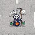 thumbnail image 4 of Inktastic Halloween Trick or Treating Cute Grim Reaper Girls Toddler Dress, 4 of 5
