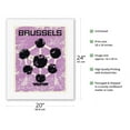 thumbnail image 2 of Brussels Belgium - 1958 World’s Fair - Atomium Towers - Vintage Travel Poster c.1960 - Fine Art Rolled Canvas Print 16in x 20in, 2 of 4