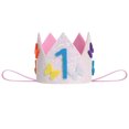 thumbnail image 6 of IDOPIP Baby Girl 1st Cake Smash Birthday Outfit Sequin Butterfly Romper Tutu Skirt with Headband, 6 of 8