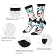 thumbnail image 4 of Balery Butterfly Calcetas Largas con Estampado para Hombre y Mujer – Suaves y Transpirables, Talla Única (US 5-11), 4 of 6