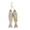 thumbnail image 6 of 2Pcs Retro Mediterranean Style Rustic Hand Carved Hanging Wood Fish Ornaments For Home Hanging Decor Gift, 6 of 8