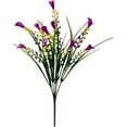 thumbnail image 2 of Qiangzon Faux Calla Lily, Artificial Flowers for Outdoors, Fake Plants UV Resistant, Faux Plastic Flowers, Indoor Outside Planter Home Porch Summer Decor, Light Purple, 2 of 6