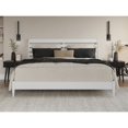 thumbnail image 2 of Savannah King Wood Low Profile Platform Bed in White, 2 of 13