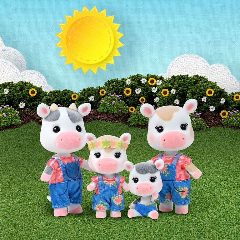 Honey Bee Acres Cloverberrys Cow Family, Set of 4 Figures photo 5