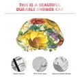 thumbnail image 5 of Balery Sunflower Cornflower Poppy Shower Caps, Double Layer Waterproof Shower Cap, Double Layers Reusable Shower Cap With Soft Comfortable For Long Thick Hair Soft Bath Shower Hair Caps, 5 of 9