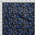 thumbnail image 4 of oneOone Polyester Spandex Royal Blue Fabric Tropical Leaf Sewing Craft Projects Fabric Prints By Yard 56 Inch Wide, 4 of 5