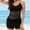 Black, variant on IDALL Tankini Swimsuits Bathing Suit Swimsuits Two Piece High Waist Lace Tankini Swimsuits With Bottom Short Bandage Push-Up Swimsuit Swim Suits for Women 2025 Womens Swimsuits Black M