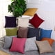 thumbnail image 2 of Nvzi 4 fundas de almohada de lino grueso con estampado verde, funda de almohada colorida, ilumina el paisaje de tu dormitorio 21,56 x 21,56 pulgadas (gris plateado), 2 of 5