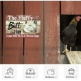 thumbnail image 5 of Chicken Coop Signs, Farm Decor for Country Cottage, Kitchen, 12x8 Inches Aluminum Metal Wall Sign - The Fluffy Butt Hut, 5 of 6