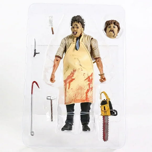 NECA Leatherface Figurine Articulée de 7 Pouces avec Accessoires Modèle Figurine Jouet