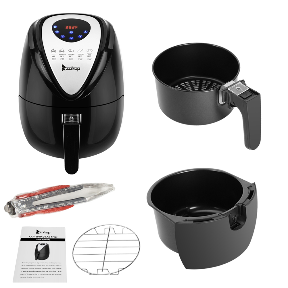 ZOKOP KAF1300PD1 120V 1500W 2.85QT/2.7L Air Fryer Useful Air Frying