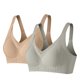 thumbnail image 1 of Mujeres Color Sólido Cuatro Filas Ajustable Inalámbrico Sujetador Levantamiento Reunión Diseño Plegable Comodidad Uso Diario, Ropa Interior Y Sujetadores de las Mujeres, 1 of 5