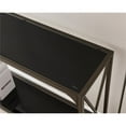 thumbnail image 4 of Pilaster Designs Allegheny Modern Metal Storage Console Table in Pewter, 4 of 5