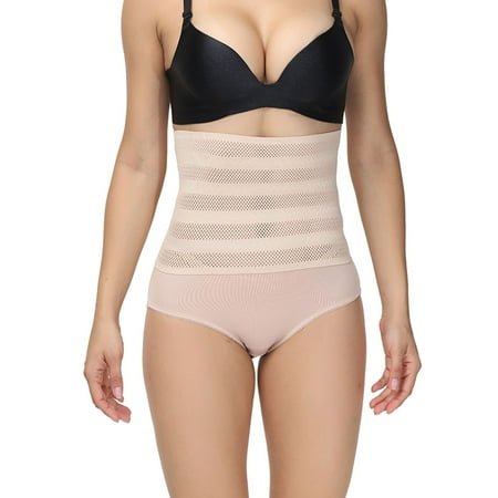 

Homgro Women s High Waisted Thong Shapewear Shorts Tummy Control Body Shaper Postpartum Elastic Waist Sexy Underwear Nude 14