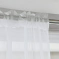 thumbnail image 6 of 2X Window White Sheer Curtains 108 Inches Long 2 Panels Sheer White Curtains Clear Curtains Basic Rod Pocket Panel, 6 of 7