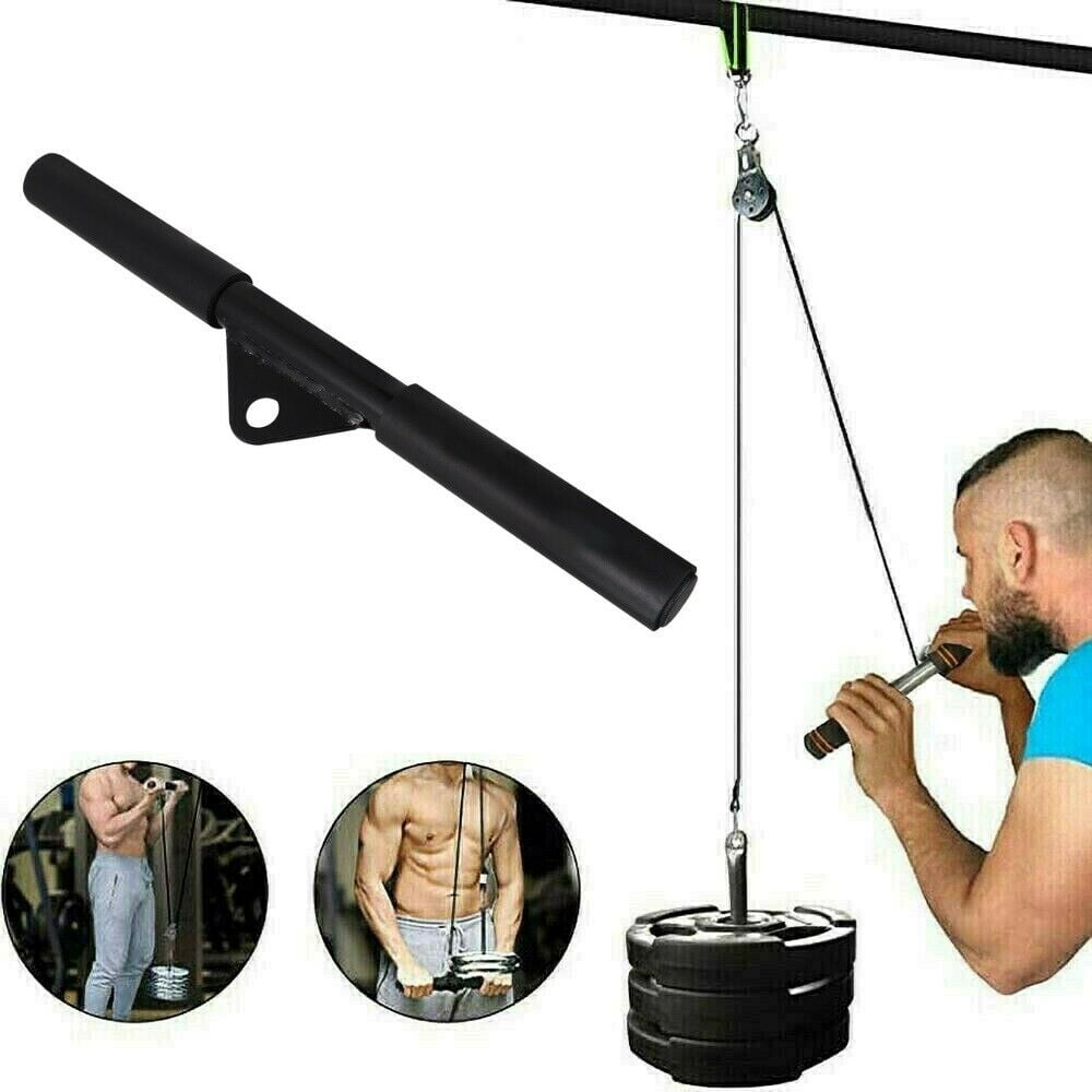 Tricep Bar Multi Gym Cable Attachment Push Pulling Down Arm Exercise Accessories 