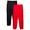 Red Coast/Black, variant on Russell Athletic Boy's Pull-On Tricot Jogger Pants, 2-Pack, Sizes 2T-5T