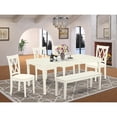 thumbnail image 4 of East West Furniture Dining Room Set Linen White, DOCL6-LWH-C, 4 of 4