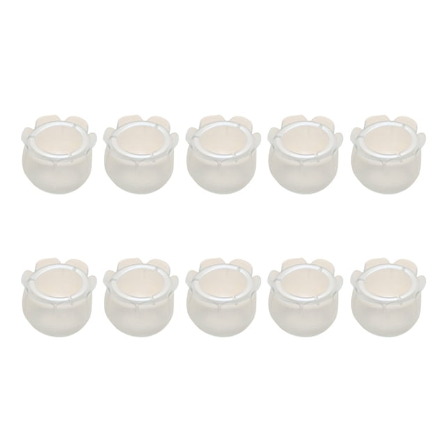 10 tapas antideslizantes transparentes para patas de silla, de suelo redondo, tamaño 4 Talla_4 Zulema Tapas de patas de silla redondas