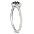 thumbnail image 2 of SZUL Women's 1/4 Carat TW Blue and White Diamond Ring in 10K White Gold, 2 of 3